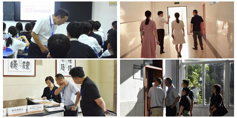 校领导带队巡查“开学第一课”并...